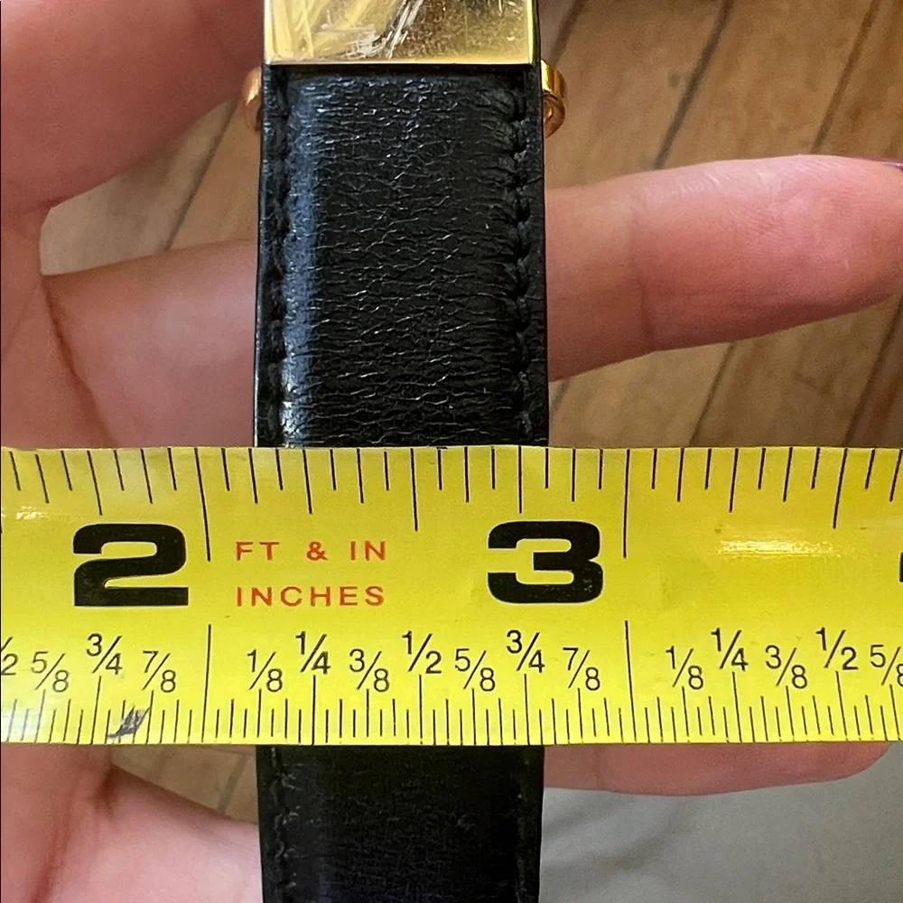 Salvatore Ferragamo Skinny Leather Belt Size S
